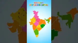 Part 1 #states #capital #india #happy #learning #cartoon #interactive #gk #geography #quiz