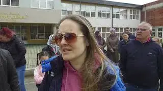 Prosvjed roditelja IIa OŠ Safvet-beg Bašagić Novi Travnik
