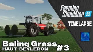 Sowing Grass on My Field & Doing Bale Contract 🔹 Farming Simulator22 🔹 Haut-Beyleron #3 🔹 1080p60