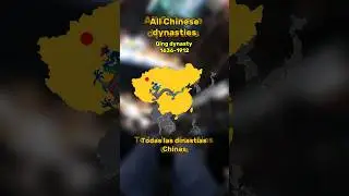 All chinese dynasties #geography #history #mapper #map #china #asia #europe #war #mapping #shorts