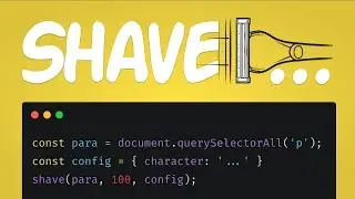 How to Truncate Your Text with SHAVE