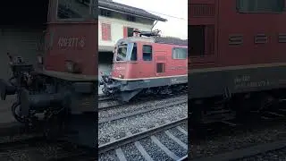 SBB Re 420 Locomotive in Landquart, Switzerland.
