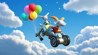 Mary Had a Robot Goat | Silly Animal Rhyme for Kids | Nursery Rhymes & Songs for Children