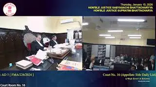 15 January 2026 | Court No. 16 | Live Streaming of the Court proceedings.