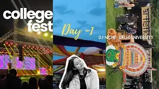 Shivaji College DU Fest Vlog | Vibrations 2025 Day 1💃 Fashion Show, Stalls, DJ Night & More!