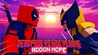 Deadpool vs Wolverine addon MCPE 1.20.80-1.21.41+ || Deadpool 3 addon mcpe