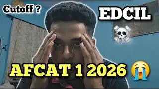 My AFCAT 1 2026  ? 🤷 | Edcil Afcat Level ☠️ | Afcat Aspirants must Watch #afcat#edcil#airforceexam