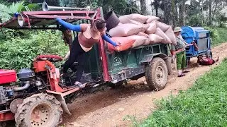 Using trucks to transport various types of goods.
