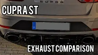 Seat Leon Cupra ST Exhaust Comparison, Exhaust Systems, Straight Pipe, non opf Grail, Hurricane etc