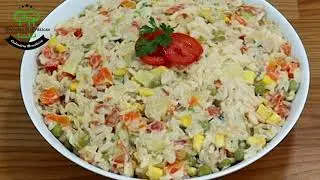 SALADA DE ARROZ COM ATUM MUITO FÁCIL E DELICIOSA!!