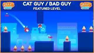 Cat Guy / Bad Guy | Cat Dash | Geometry Dash Style Music Runner Gameplay