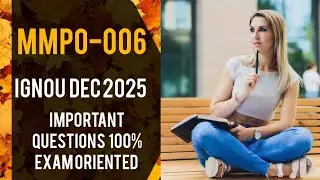 MMPO-006 Materials Management | Important Questions & Concepts | IGNOU MBA #mmpo006 #mmpo6 #mmpo-6