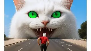 🐛 Котёнок съел всё, а потом проглотил волшебного жука! #aicat#catshorts#cat