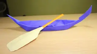 How to make a Origami Snake boat with Floats?  | Chundan Vallam | Paddle |