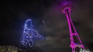 2024 New Years Eve @Seattle Space Needle Feat. 500 Drones