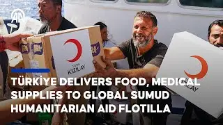 T&uuml;rkiye delivers food, medical supplies to Global Sumud humanitarian aid flotilla