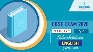 Class - 12 CBSE Exam 2020 solution - English