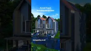 Rumah Scandinavian Height, Desain rumah kopel dengan suasana minimalis area Jaksel
