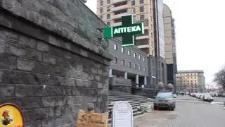 Аптечный крест зеленый, двусторонний 96*96 см | ledpanorama.ru
