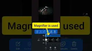 Magnifier option works in vn editor #tutorial #edit