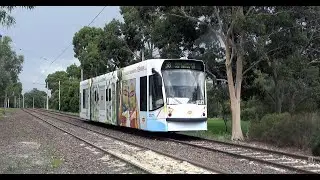 4K Tram Route 58 at the amazing Royal Park Melbourne - Yarra Trams.