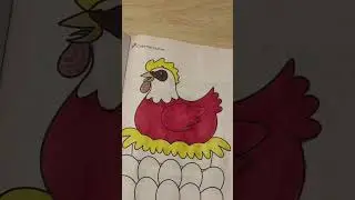 Color a chicken with me! #coloring #drawing #copic #art