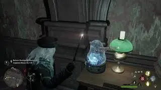 Demiguise Moon Statue HOGWARTS Location - CENTRAL HALL 2 BOOKSHELVES Library Annex - Hogwarts Legacy