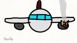 Plane crash animation | 2D [I was bored]