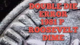 1981 P ROOSEVELT DIME DOUBLED DIE REVERSE