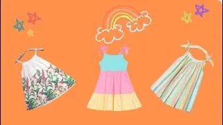 Faby Corte Costura Modelando Vestido Infantil  Basico Ver&atilde;o  e 3 Marias