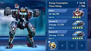 Orion + dual savant 6 | guided support built combat | mech arena