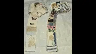 Artisan Market 8 2 Part 2 -- Available to order. Snippet Rolls, collage, slow stitch. Both SOLD.