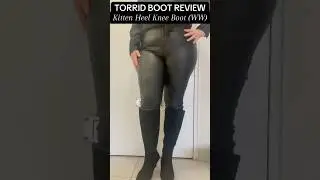 TORRID Kitten Heel Knee Boot (WW) REVIEW WIDE CALF FRIENDLY ❤️❤️ #torrid #boots #shortvideo #shorts