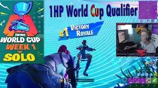 Tfue 1HP World Cup Qualifier Victory match- Fortnite Epic Fails & clips! #52
