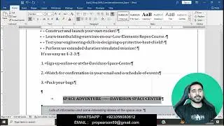 Exp22_Word_Ch02_CumulativeAssessment - Space | Word Chapter 2 Cumulative Assessment &ndash; Space/All Step
