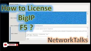 How to license Big IP F5 | License Big IP F5 using Trial license | NetworkTalks | Network Talks