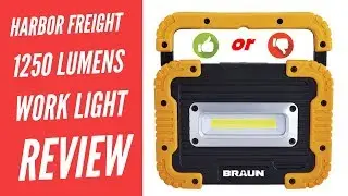 Harbor Freight 1250 Lumen Work Light Battery Bank Braun LED Light