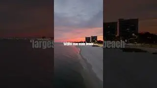 The world&rsquo;s largest man-made beach . Along the Mississippi gulf coast and stretches into Alabama