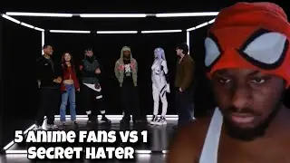 Draino Reacts to 5 Anime Fans vs 1 Secret Hater
