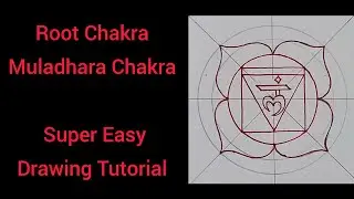Root Chakra Drawing Tutorial | Super Easy | Muladhara Chakra