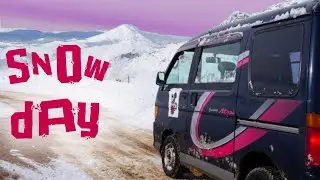 testing the kei van's 4 wheel drive