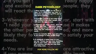 5 Psychological Tricks to Influence People - Dark Psychology #darkpsychology