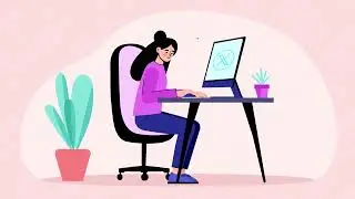 Girl Working On Computer Explainer | After effects templates free