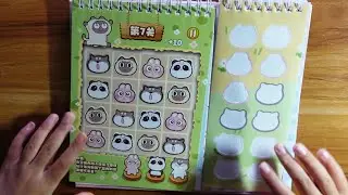 ASMR - Play the most satisfying sticker game - soft whispers, clapping sounds玩 貼紙遊戲 - 溫柔耳語