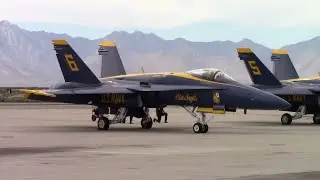 Blue Angels Legacy F-18. Naval Air Weapons Station. China Lake.  Saturday 2017. 60fps.