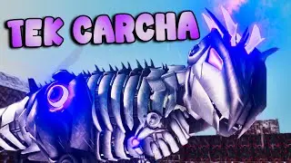 DOMEI O INSANO CARCHA TEK MONSTRUOSO!! - ARK LOST COLONY #26