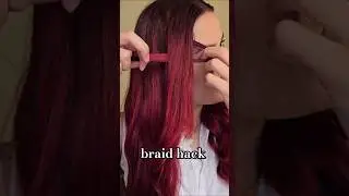 braid hack 😍 I was inspired by: &lrm;⁨@Shinewithnandinii⁩&nbsp;#hairhack #hairstyle#hairtutorial#fyp#explore
