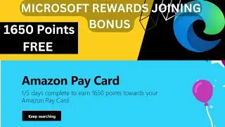 How to get free 1650 points in Microsoft Rewards| Welcome bonus