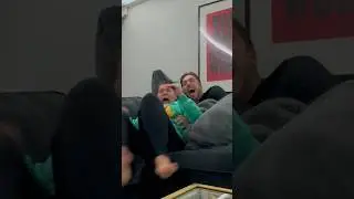 Hiding in the sofa to surprise my wife 🤣 #prank