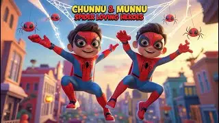 Chunnu & Munnu Spider Loving Heroes | Fun Adventure Song for Kids | Brave & Bug-Friendly Rhyme